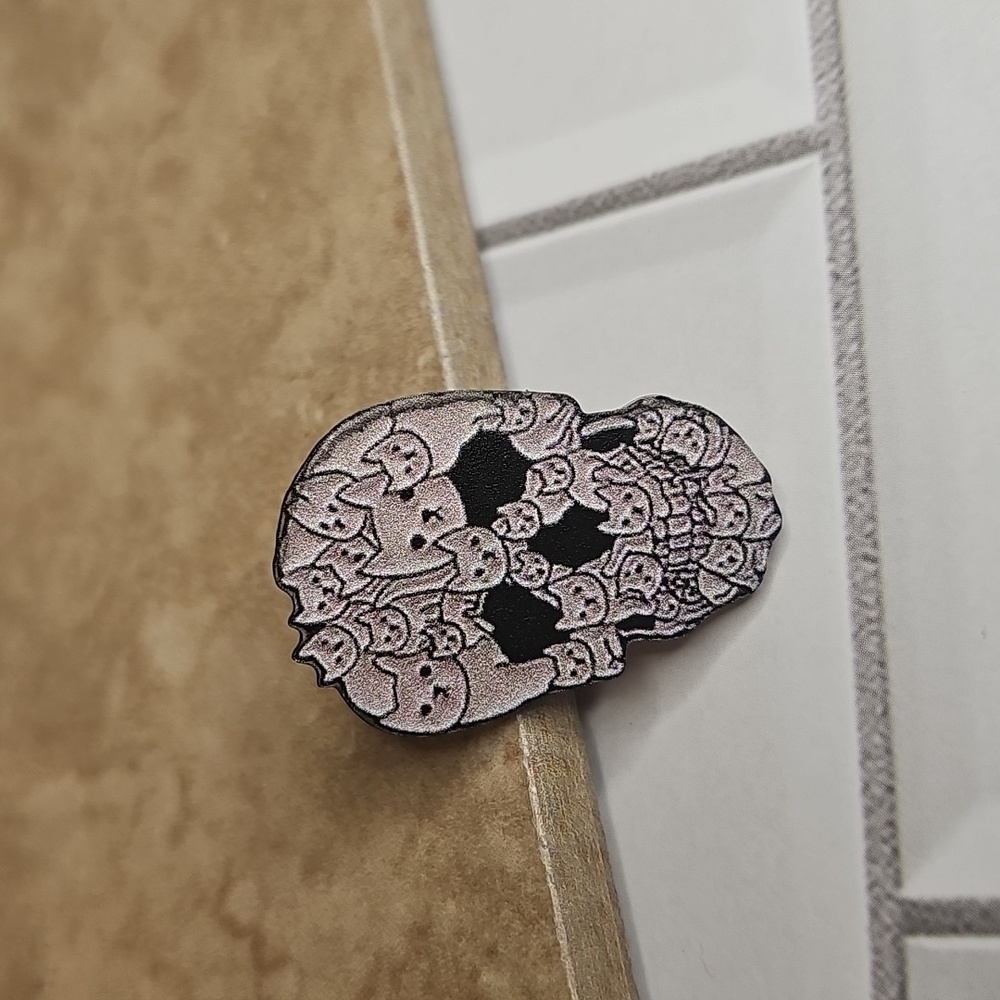 Cat Skull Pin